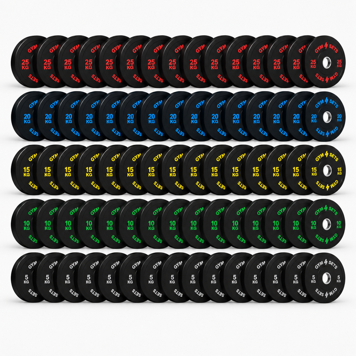 GymSets Olympic Bumper Plates Sets