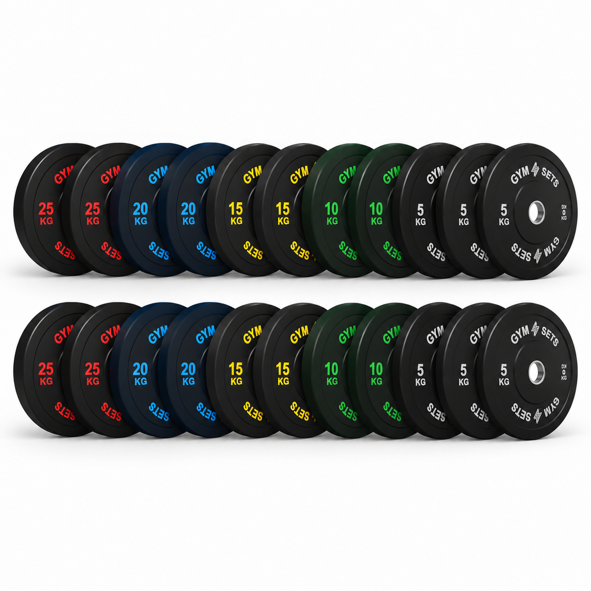 GymSets Olympic Bumper Plates Sets