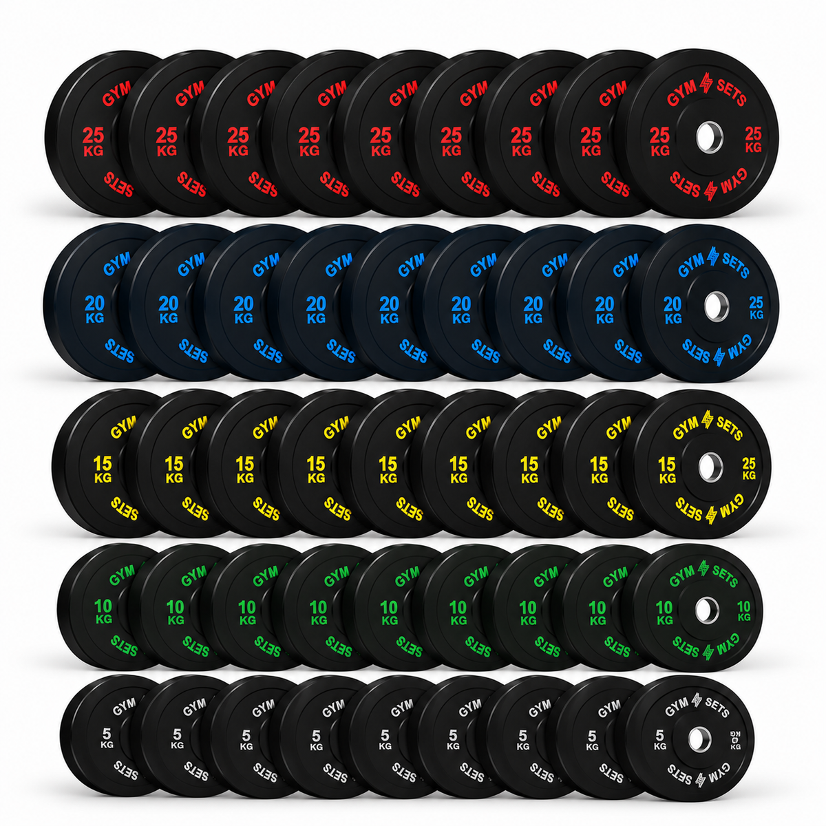 GymSets Olympic Bumper Plates Sets