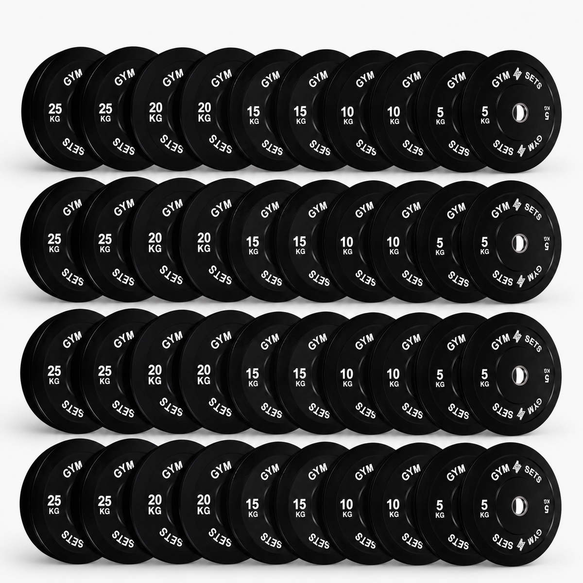 GymSets Olympic Bumper Plates Sets
