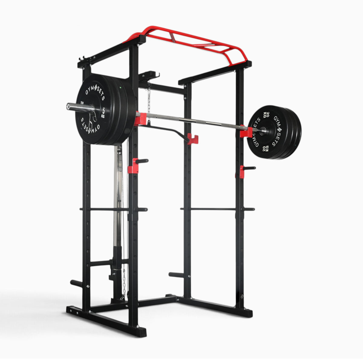 GymSets Power Cage with Cable Pulley