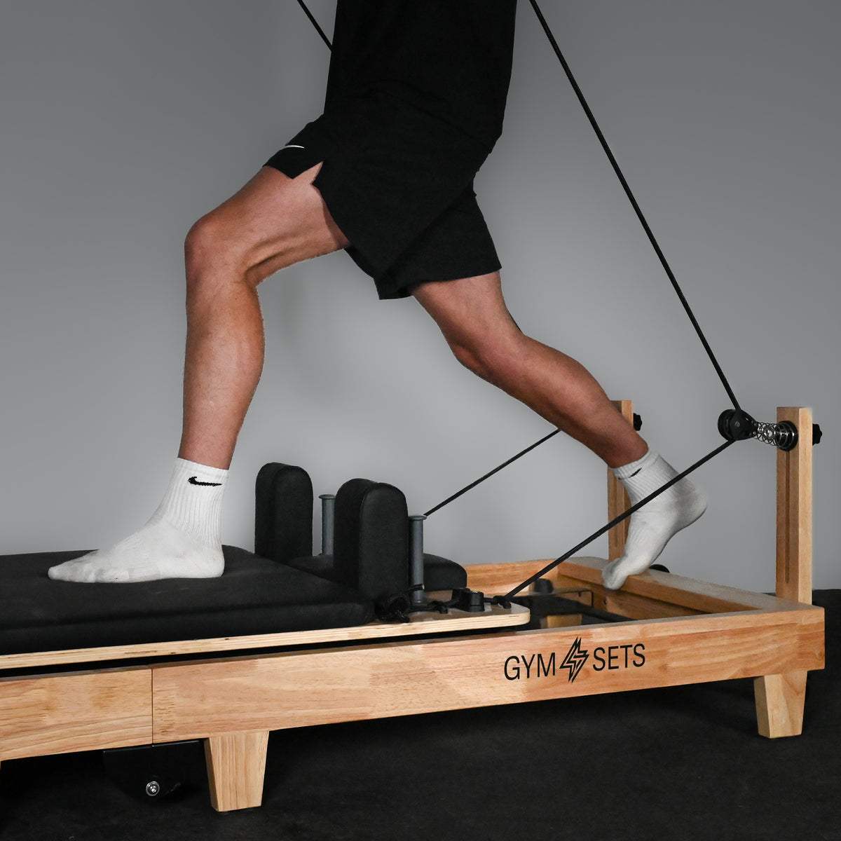 GymSets Studio Oak Reformer Pilates Machine (Warehouse Returns)