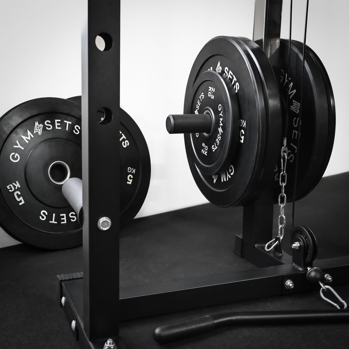 GymSets Power Cage with Cable Pulley