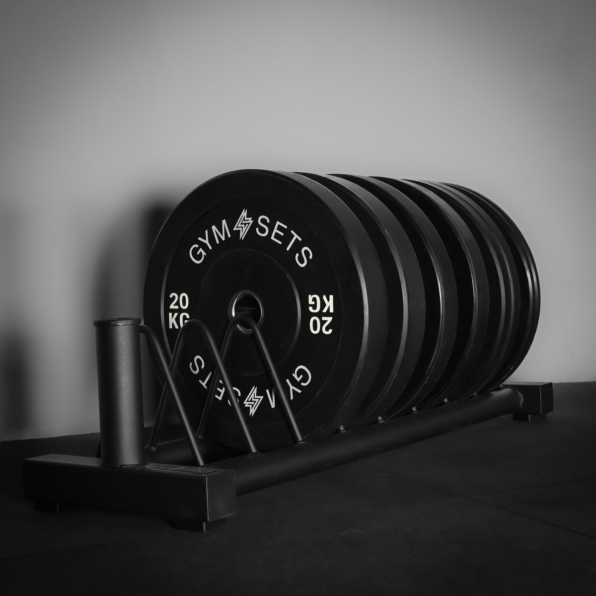 GymSets Standard Weight Plate Storage Rack