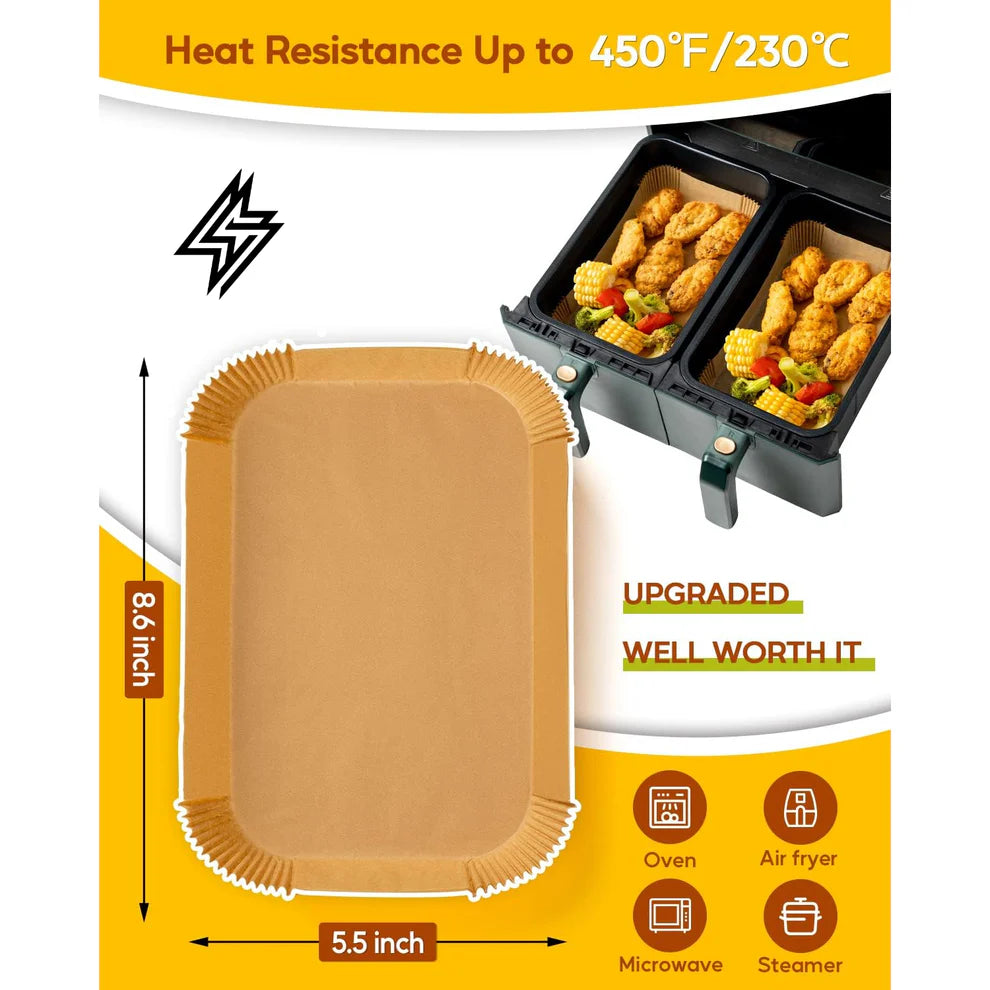 Durable Disposable Air Fryer Liners Nonstick Heat Resistant Food Grade