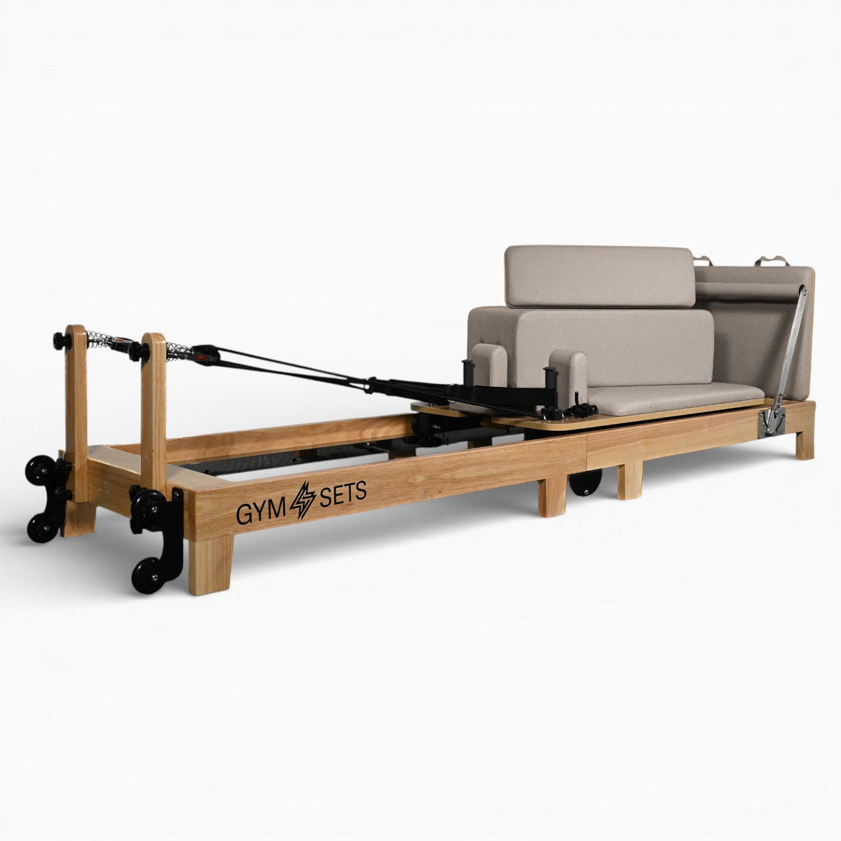 GymSets Studio Oak Reformer Pilates Machine (Warehouse Returns)